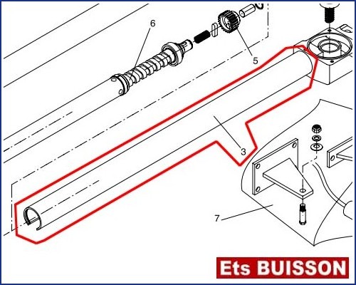 BENINCA DU.30V dx - Tube N°3 Ref. 9686452